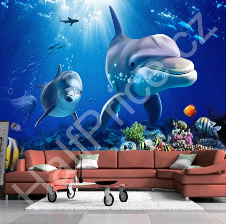 Tapeta 3D Plameňáci (1)