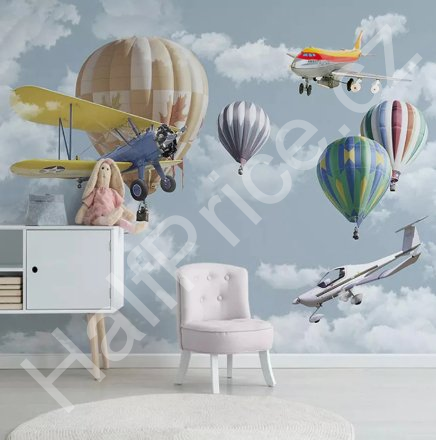 Tapeta 3D Městečko s horami (1)