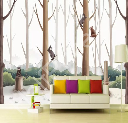 Tapeta 3D Sněhuláci na cestě (1)