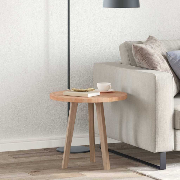 OMAXI Deska stolu Světle hnědá Ø 50 x 2.5 cm Pevné dubové dřevo 788566