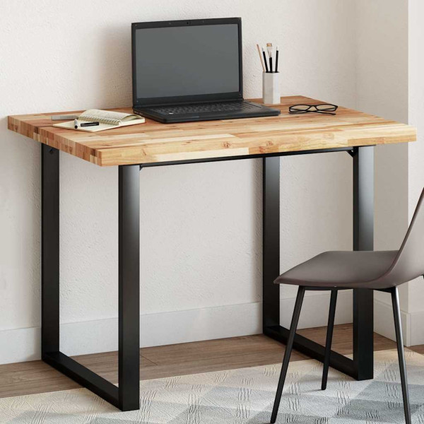 OMAXI Stolní deska obdélníková 100 x 80 x 4 cm masivní akáciové dřevo 663086