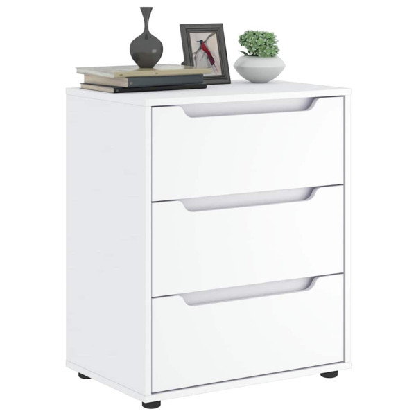 OMAXI Příborník VISNES bílý 60x40x73 cm kompozitní dřevo 783134