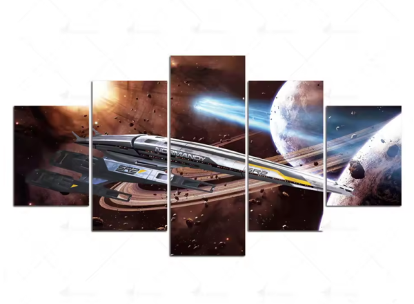 5 dílný obraz na plátně -  Alien vs. Predator (1)