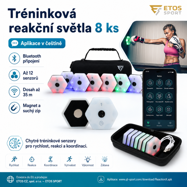 Tréninková reakční světla 8ks + App (18)