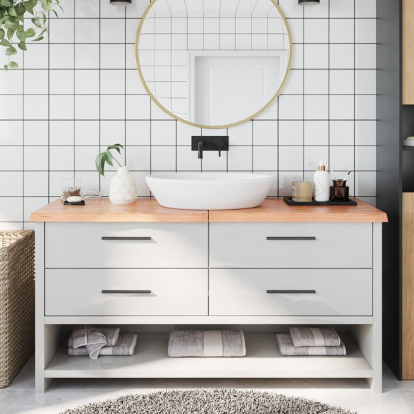 OMAXI Koupelnová deska hnědá 160x60x(2-4) cm ošetřený masivní dřevo 833343