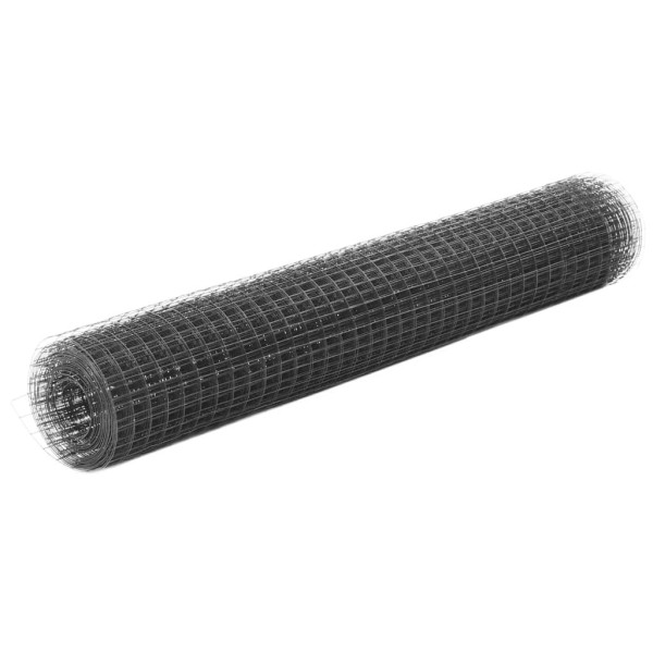 OMAXI Pletivo ke kurníku ocel PVC vrstva 25 x 1 m šedé 701705