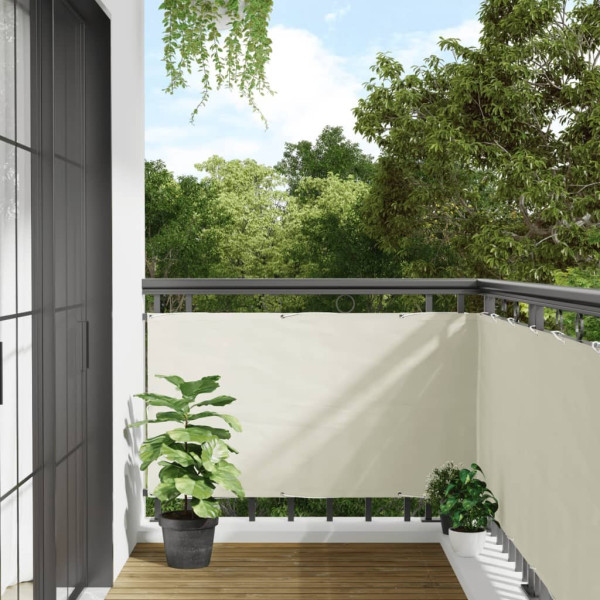 OMAXI Balkonová zástěna bílá 400 x 75 cm PVC 877580