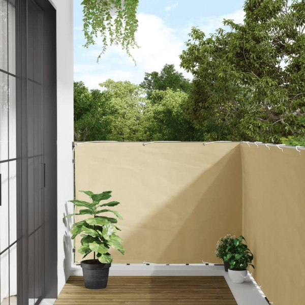OMAXI Balkonová zástěna krémová 500 x 120 cm PVC 878501