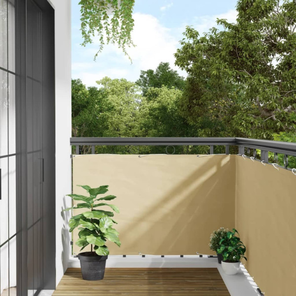 OMAXI Balkonová zástěna krémová 600 x 90 cm PVC 878020