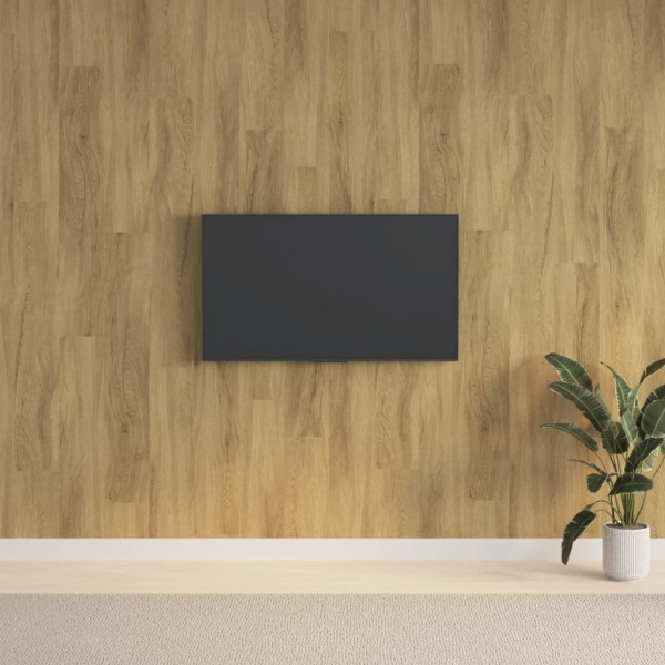 OMAXI Nástěnné panely vzhled dřeva hnědé PVC 2,06 m² 681142