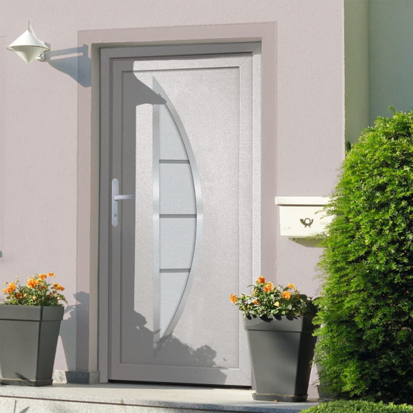 OMAXI Vchodové dveře bílé 98 x 200 cm PVC 887216