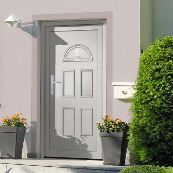 OMAXI Vchodové dveře bílé 98 x 208 cm PVC 887711