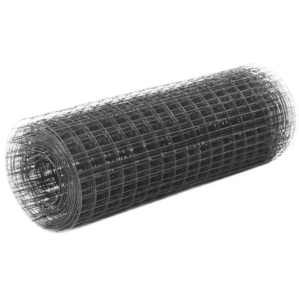 OMAXI Pletivo ke kurníku ocel PVC vrstva 25 x 0,5 m šedé 701835