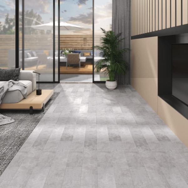 OMAXI Podlahová krytina PVC 5,02 m² 2 mm samolepicí zemitě šedá 997933