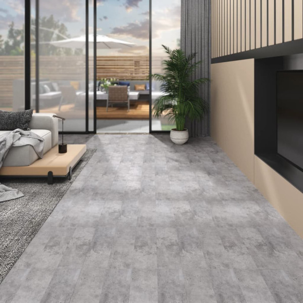 OMAXI Podlahová krytina PVC 5,02 m² 2 mm samolepicí betonová hnědá 997537