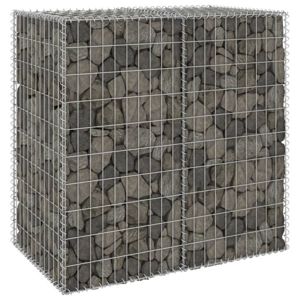 OMAXI Gabionová zeď s víky pozinkovaná ocel 100 x 60 x 100 cm 110119
