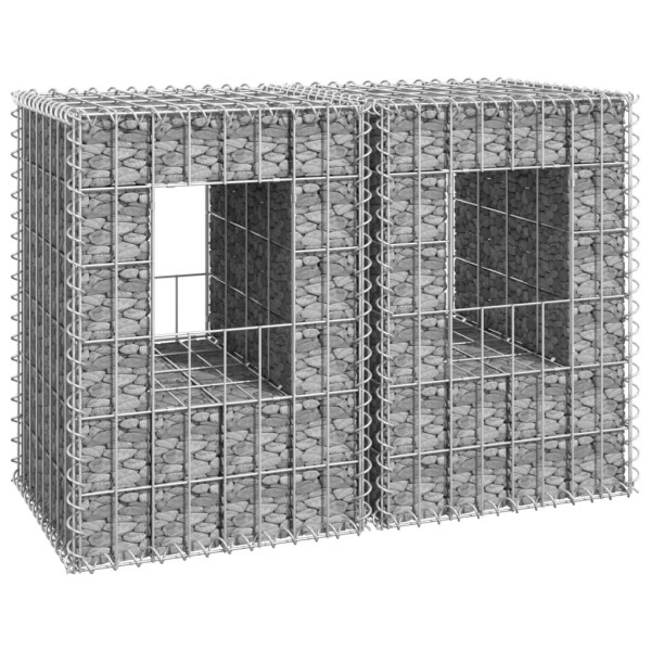 OMAXI Gabionové sloupky 2 ks 40 x 40 x 60 cm železo 763827