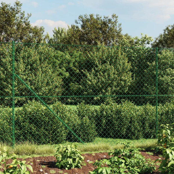 OMAXI Drátěné pletivo s přírubami zelené 2,2 x 25 m 771652