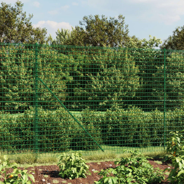OMAXI Drátěný plot s přírubami zelený 1,8 x 25 m 778989