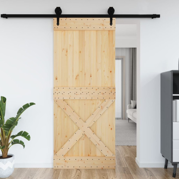 OMAXI Dveře NARVIK 95 x 210 cm masivní borové dřevo 854782