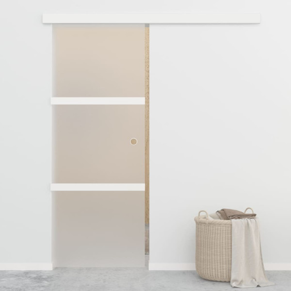 OMAXI Posuvné dveře s měkkými zarážkami ESG sklo a hliník 76 x 205 cm 886718