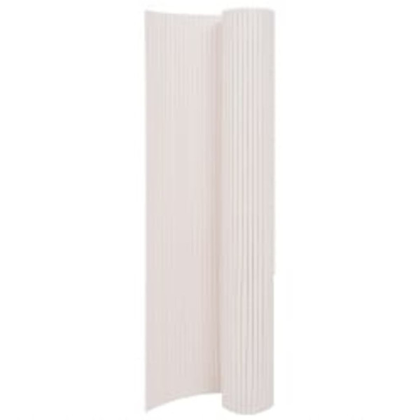 OMAXI Oboustranný zahradní plot 110 x 300 cm bílý 662953