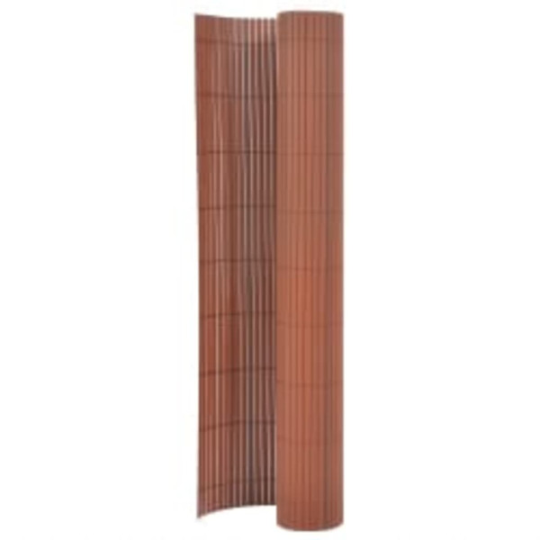 OMAXI Oboustranný zahradní plot 110 x 500 cm hnědý 663080