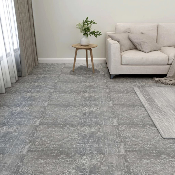 OMAXI Samolepicí podlahové desky 55 ks PVC 5,11 m² betonově šedé 082775