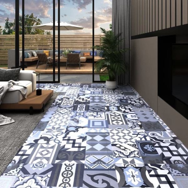 OMAXI Samolepicí podlahové desky 20 ks PVC 1,86 m² barevný vzor 435618