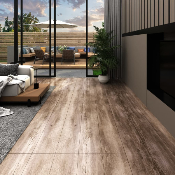 OMAXI Samolepicí podlahová krytina PVC 5,21 m² 2 mm bělené dřevo 435878