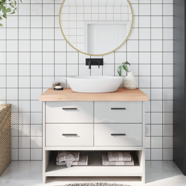 OMAXI Koupelnová deska 100x50x(2-6) cm neošetřené masivní dřevo 832124
