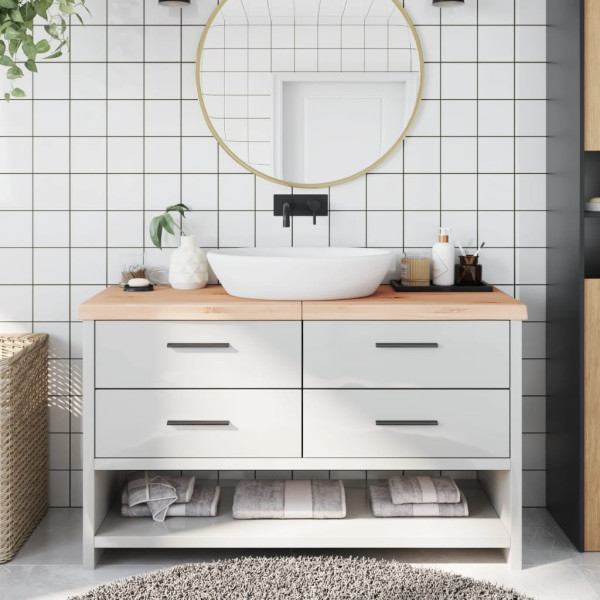 OMAXI Koupelnová deska 140x60x(2-6) cm neošetřené masivní dřevo 832315