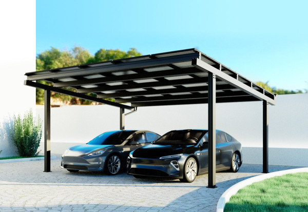 Typ sloupu Solární Carport Proti Zdi (7)