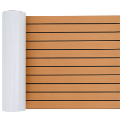 OMAXI Podlaha na lodi samolepicí hnědá a černá 240x60 cm EVA pěna 290137