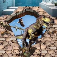Solution Media 3D tapeta na podlahu - Dinosaurus MU3786