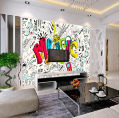 Melin 3D tapeta - Graffiti music MU217