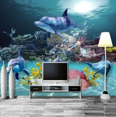 Solution Media 3D tapeta - Delfíni MU886