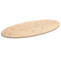 OMAXI Stolní deska 110 x 55 x 2,5 cm masivní borové dřevo oválná 805500
