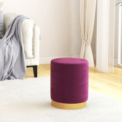 OMAXI Kulatá stolička s úložným prostorem fialová samet 31 x 37 cm 759608