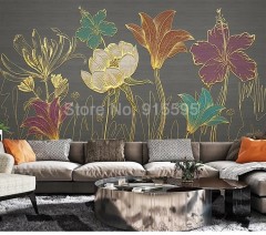 Melin 3D tapeta - Zlaté listy MU2943