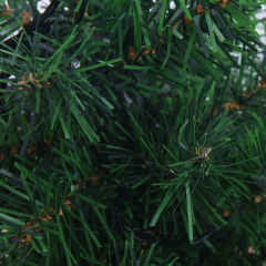 OMAXI Vánoční stromky k cestě 6 ks teplé bílé LED diody 45 cm PVC 021285