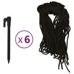 OMAXI Nafukovací dekorace Merry Christmas s LED diodami 197 cm 156826