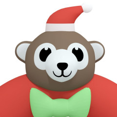 OMAXI Vánoční nafukovací brána s LED diodami 380 cm 157076