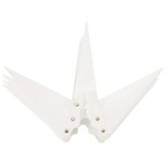 OMAXI Svítící vánoční hvězdy s LED 3 ks skládací bílé 421892