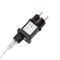 OMAXI Svítící vánoční hvězdy s LED 10 ks bílé 10 cm 421953