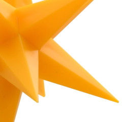 OMAXI Svítící vánoční hvězdy s LED 10 ks žluté 10 cm 421960