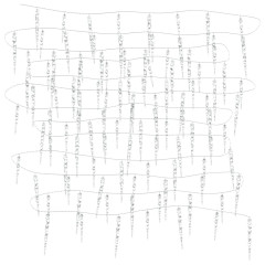 OMAXI Vánoční rampouchové světlo 100 LED teplá bílá 10 m akryl PVC 435196