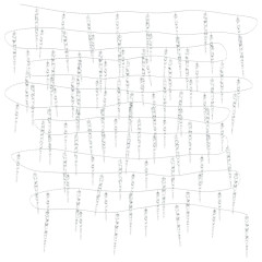 OMAXI Vánoční rampouchové světlo 200 LED diod studená bílá 20 m akryl PVC 435202