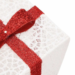 OMAXI Svítící vánoční dárky 3 ks 64 teple bílých LED 435363