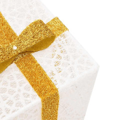 OMAXI Svítící vánoční dárky 3 ks 64 teple bílých LED 435363